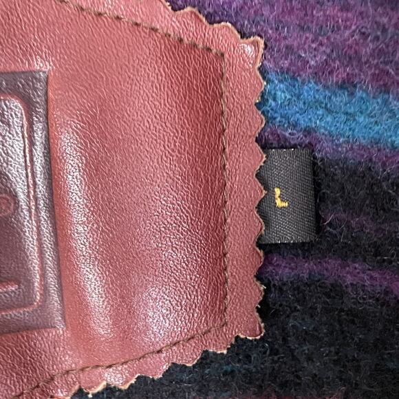 VTG Woolrich Tan Canvas Barn Chore Saddle Jacket Southwestern Wool Lining LRG - Picture 9 of 16